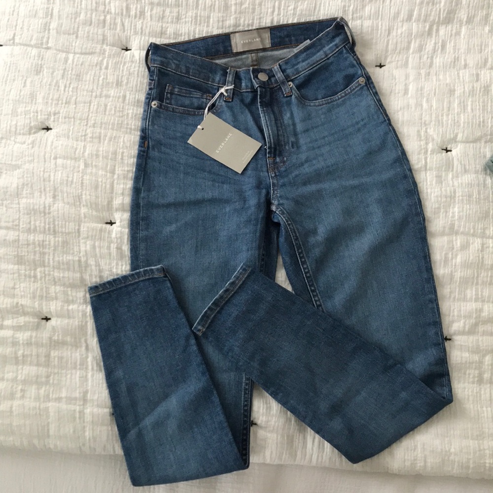 NWT | Everlane Mid wash Jeans High Rise